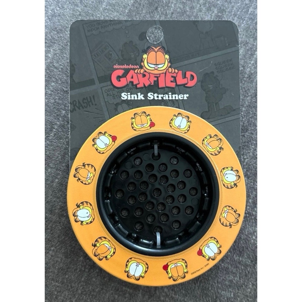 Nickelodeon Garfield Kitchen Sink Strainer Standard Drain NEW